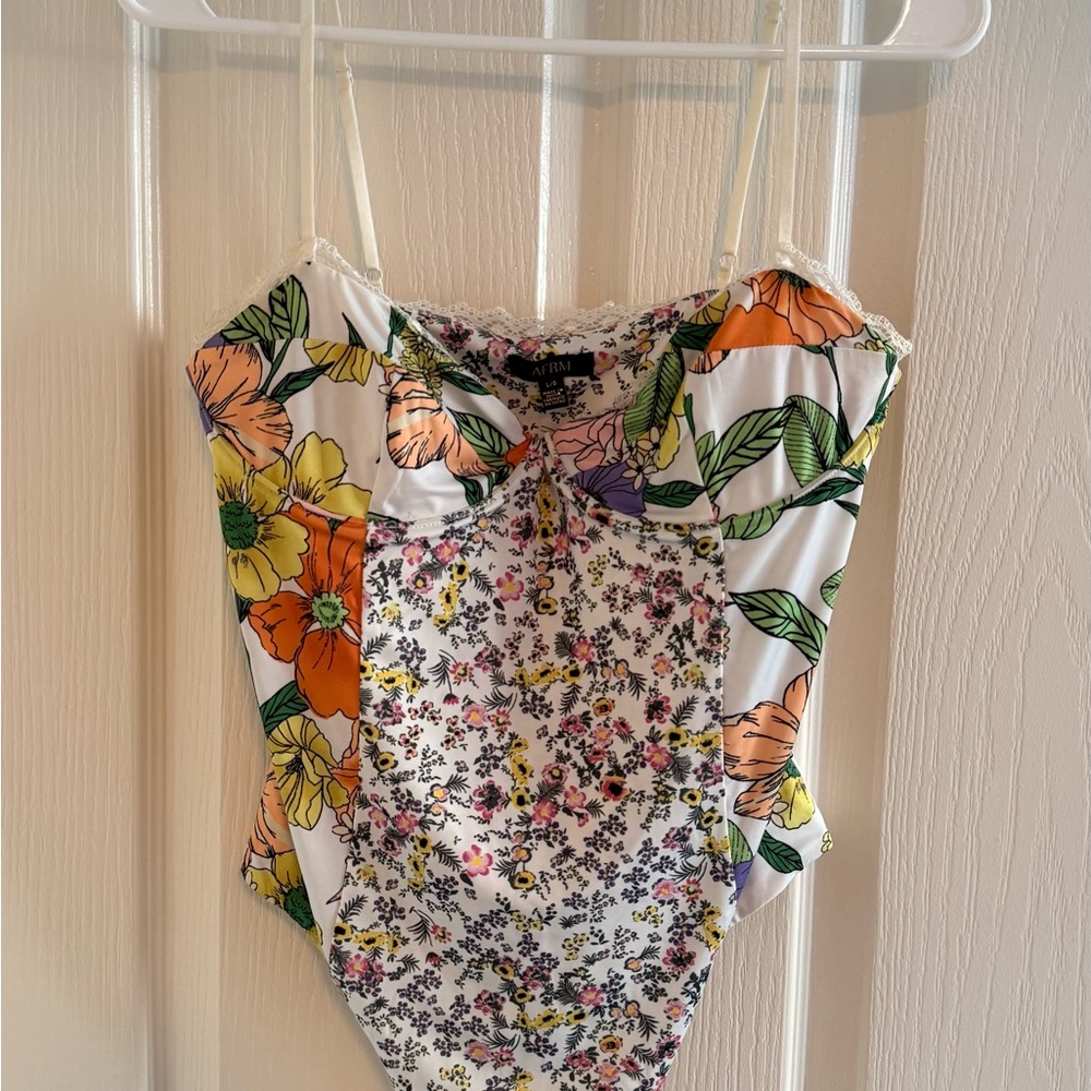Floral Print Women's Bodysuit